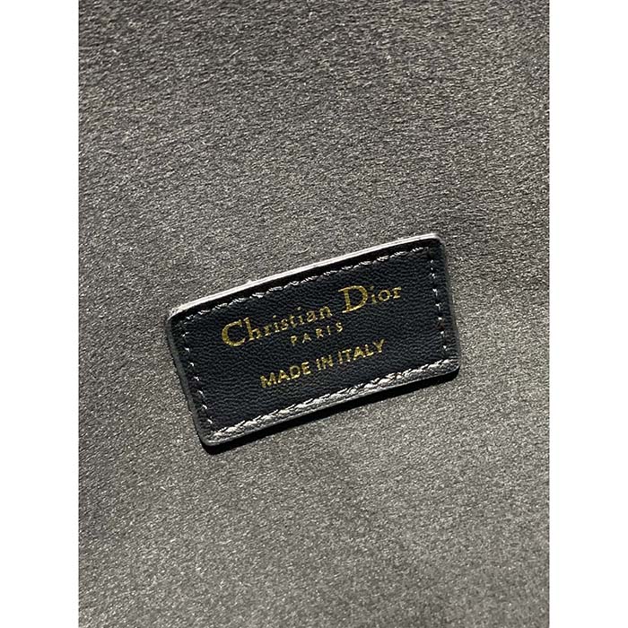 Dior Women CD Medium C’est Dior Bag Black CD-Embossed Calfskin