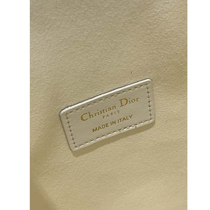 Dior Women CD Medium C’est Dior Bag Latte CD-Embossed Calfskin