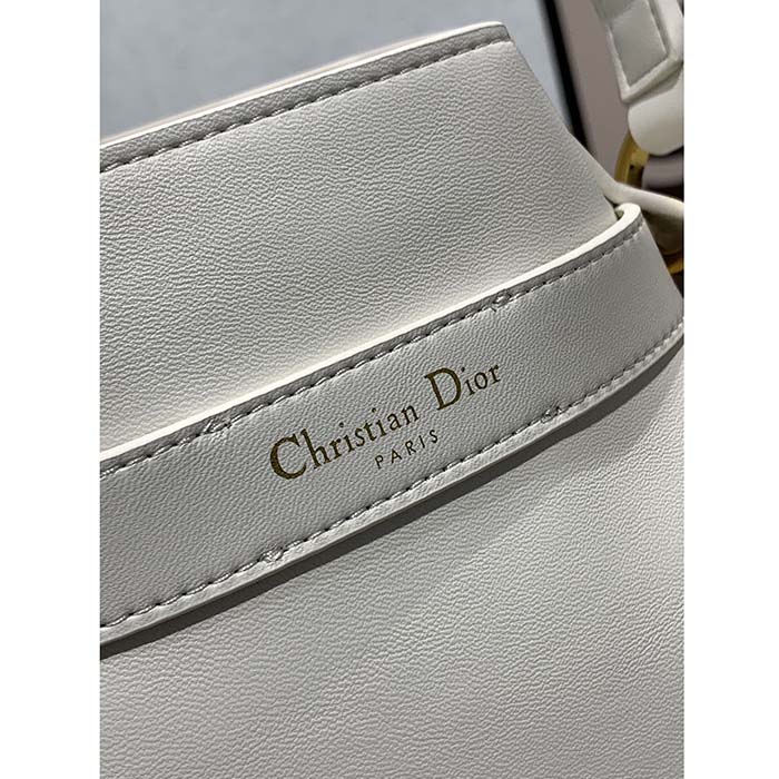 Dior Women CD Medium C’est Dior Bag Latte CD-Embossed Calfskin