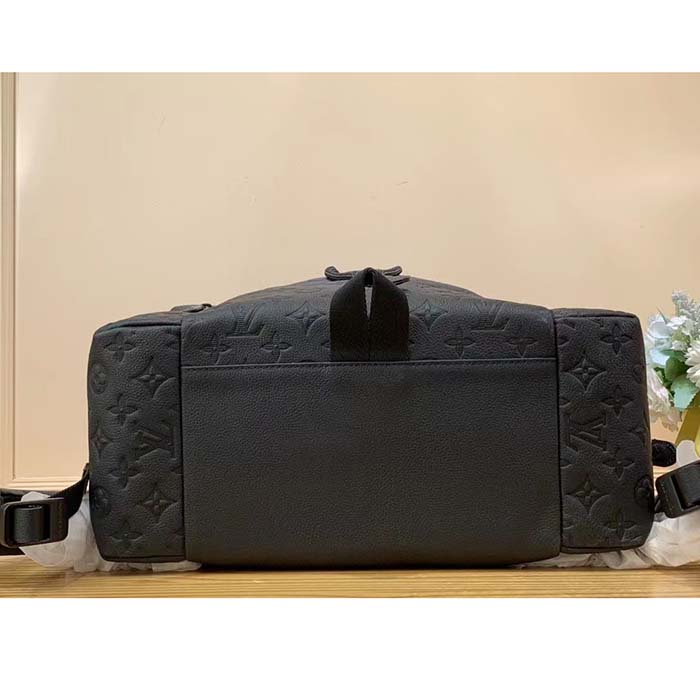 Louis Vuitton LV Unisex Trekking Backpack Monogram Shadow Calf Leather Textile Cowhide