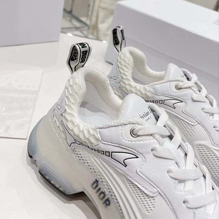 Dior CD Unisex Dior Vibe Sneaker White Technical Fabric Mesh Rubber