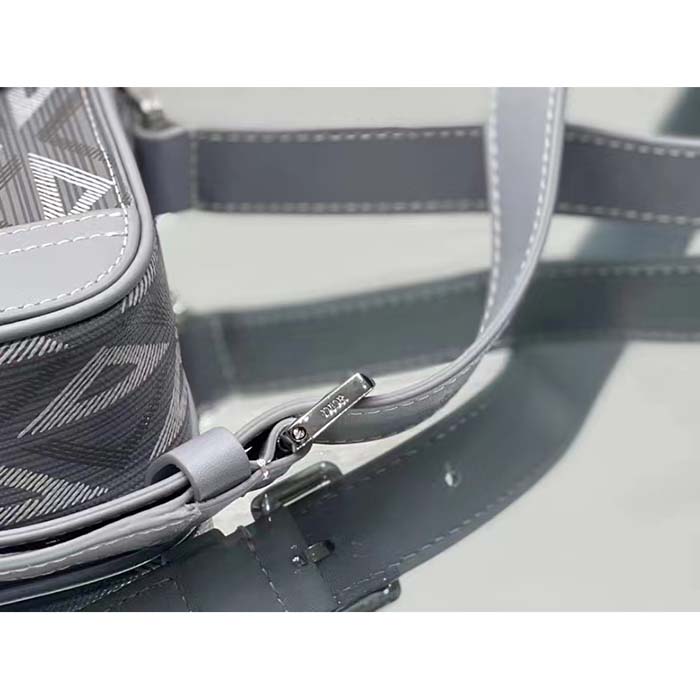 Dior Unisex Hit The Road Vertical Pouch Dior Gray CD Diamond Canvas