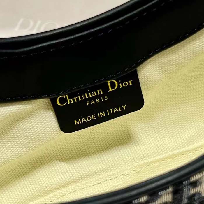 Dior Women CD 30 Montaigne Avenue Mini Bag Blue Dior Oblique Jacquard