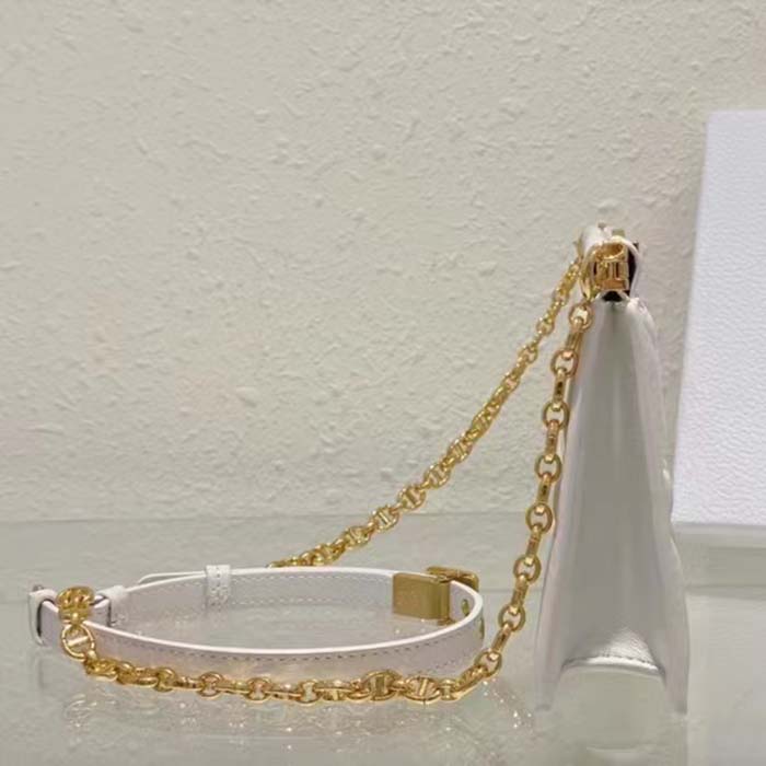 Dior Women CD Dior Caro Colle Noire Clutch Chain Latte Cannage Lambskin