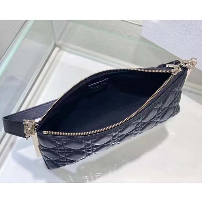 Dior Women CD Dior Club Bag Black Cannage Lambskin