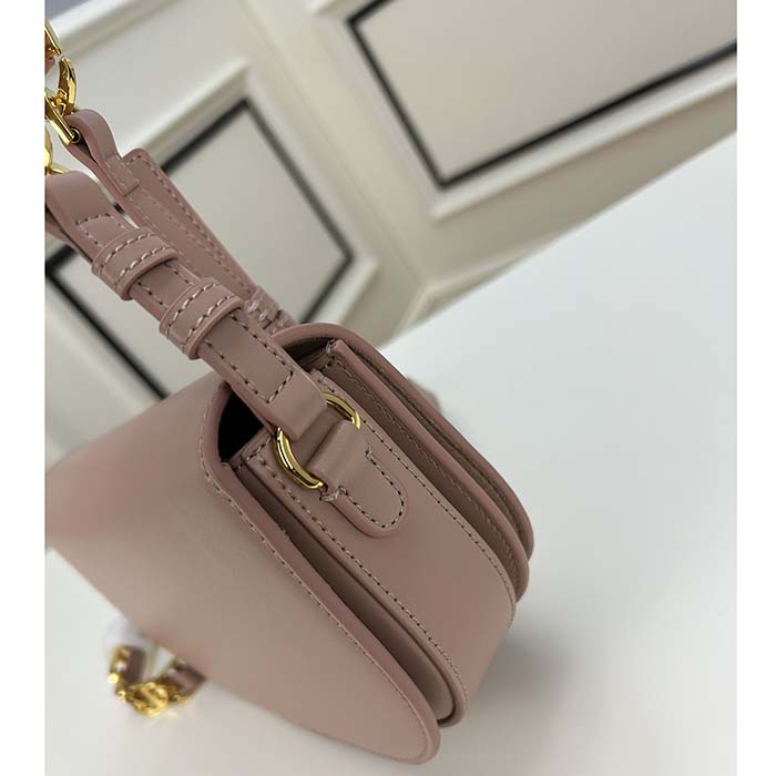 Dior Women CD Signature Bag Strap Caramel Beige CD-Embossed Box Calfskin