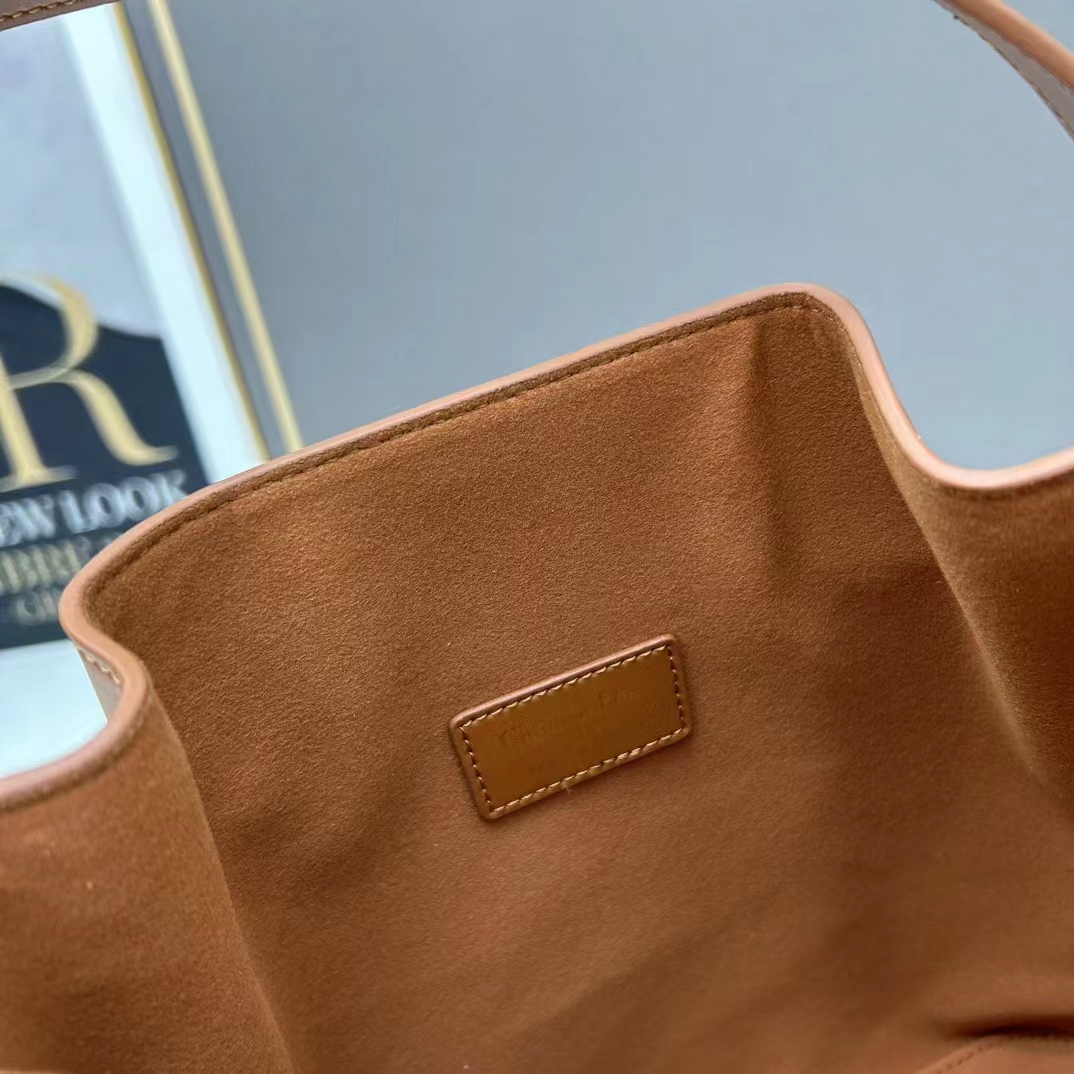 Dior Women CD Small C’est Dior Bag Golden Saddle CD-Embossed Calfskin