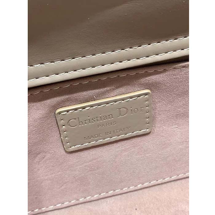 Dior Women CD Small Lady D-Joy Bag Hazelnut Cannage Lambskin