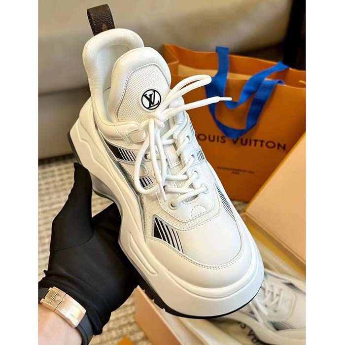 Louis Vuitton Unisex LV Archlight 2.0 Platform Sneaker Light Blue Mix of Materials 5 Cm Heel
