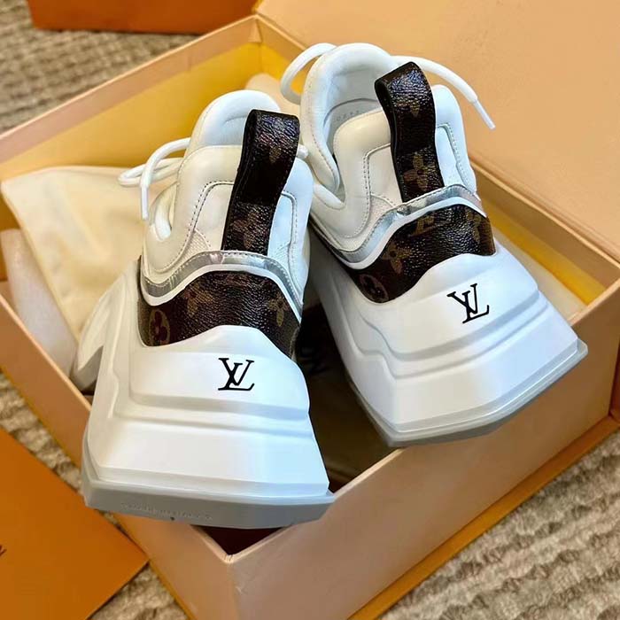 Louis Vuitton Unisex LV Archlight 2.0 Platform Sneaker White Mix of Materials 5 Cm Heel