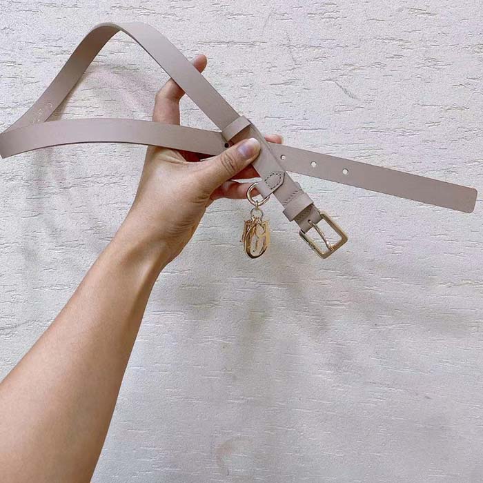 Dior CD Unisex Miss Dior Belt Beige Smooth Calfskin 20 MM Width