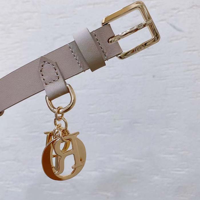 Dior CD Unisex Miss Dior Belt Beige Smooth Calfskin 20 MM Width