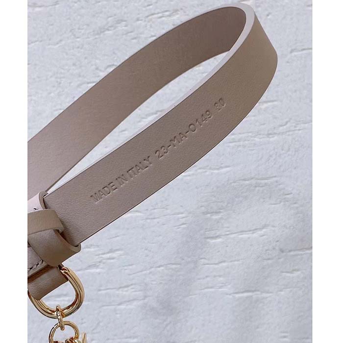 Dior CD Unisex Miss Dior Belt Beige Smooth Calfskin 20 MM Width