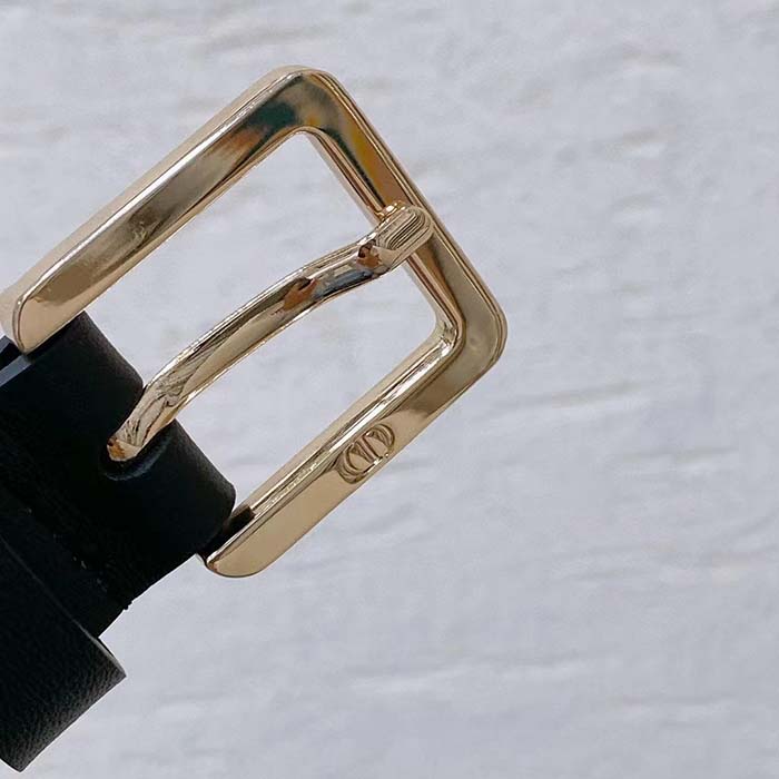 Dior CD Unisex Miss Dior Belt Black Smooth Calfskin 20 MM Width