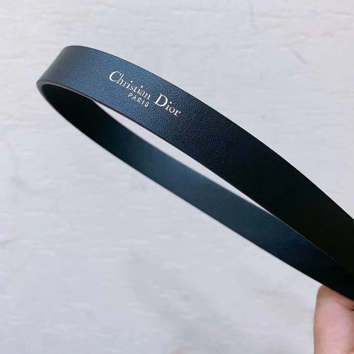 Dior CD Unisex Miss Dior Belt Black Smooth Calfskin 20 MM Width