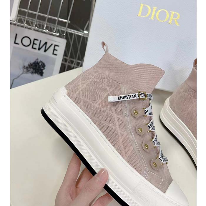 Dior Unisex CD Walk’N’Dior Sneaker Nude Macrocannage Technical Mesh