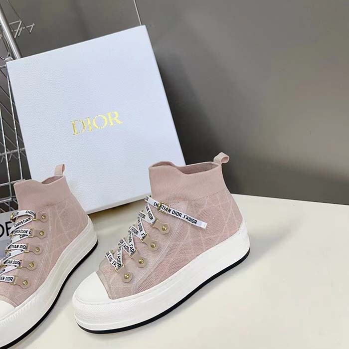 Dior Unisex CD Walk’N’Dior Sneaker Nude Macrocannage Technical Mesh