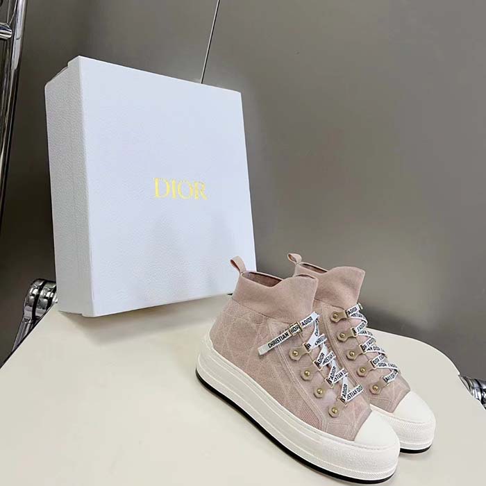 Dior Unisex CD Walk’N’Dior Sneaker Nude Macrocannage Technical Mesh