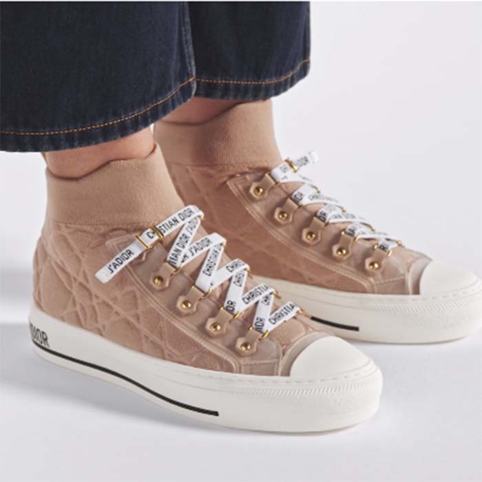 Dior Unisex CD Walk’N’Dior Sneaker Nude Macrocannage Technical Mesh