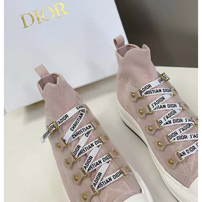 Dior Unisex CD Walk’N’Dior Sneaker Nude Macrocannage Technical Mesh