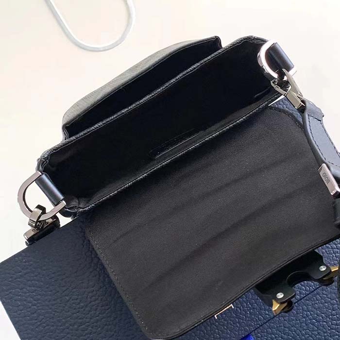 Dior Unisex Mini Hit The Road Bag Black CD Diamond Canvas