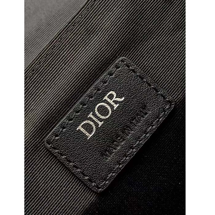 Dior Unisex Mini Hit The Road Bag Black CD Diamond Canvas