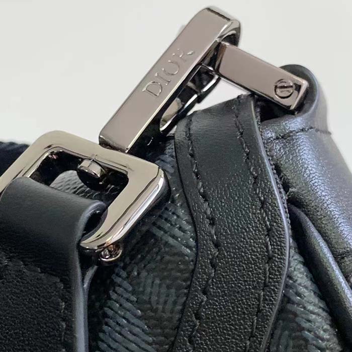 Dior Unisex Mini Hit The Road Bag Black CD Diamond Canvas