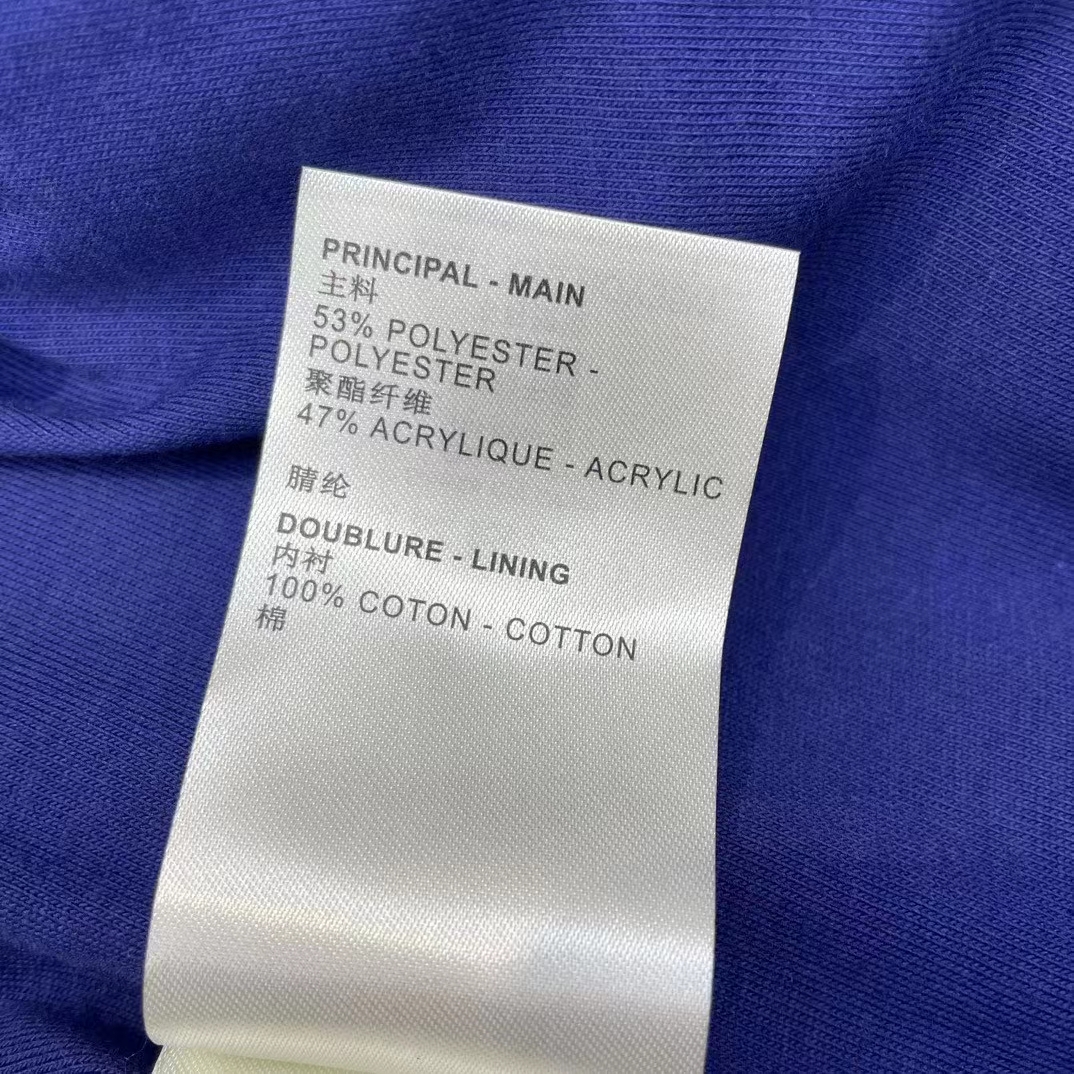 Louis Vuitton Men LV x YK Faces Zipped Fleece Blouson Polyester Blue Multicolor Regular Fit