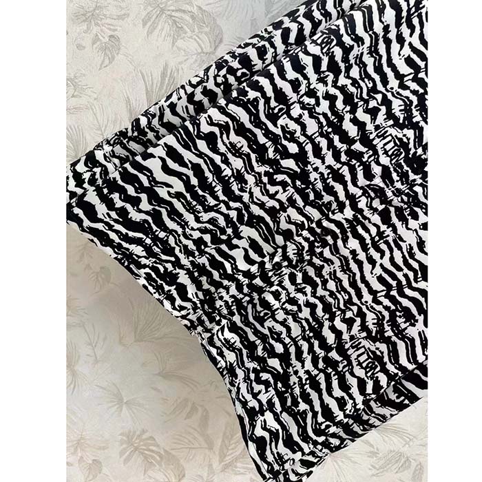 Louis Vuitton Men LV Ink Tiger Silk Shirt Silk Black White Regular Fit