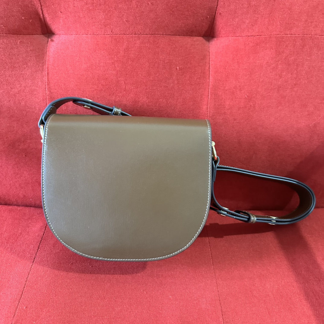 Gucci GG Women Gucci Horsebit 1955 Mini Rounded Bag Brown Leather Cotton Linen Lining