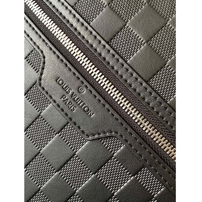 Louis Vuitton LV Unisex Michael Backpack Nv2 Black Damier Infini Onyx Cowhide Leather