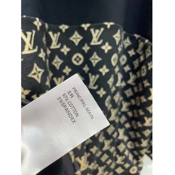 Louis Vuitton LV Women LV Monogram Jacquard Knit Jacket Silk Polyamide Elastane Black Brown