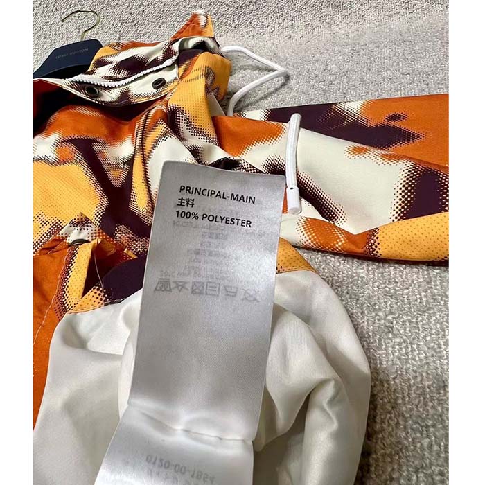 Louis Vuitton Men Cotton Hooded Blouson Regular Fit LV Mappamundi Signature Printed All Over