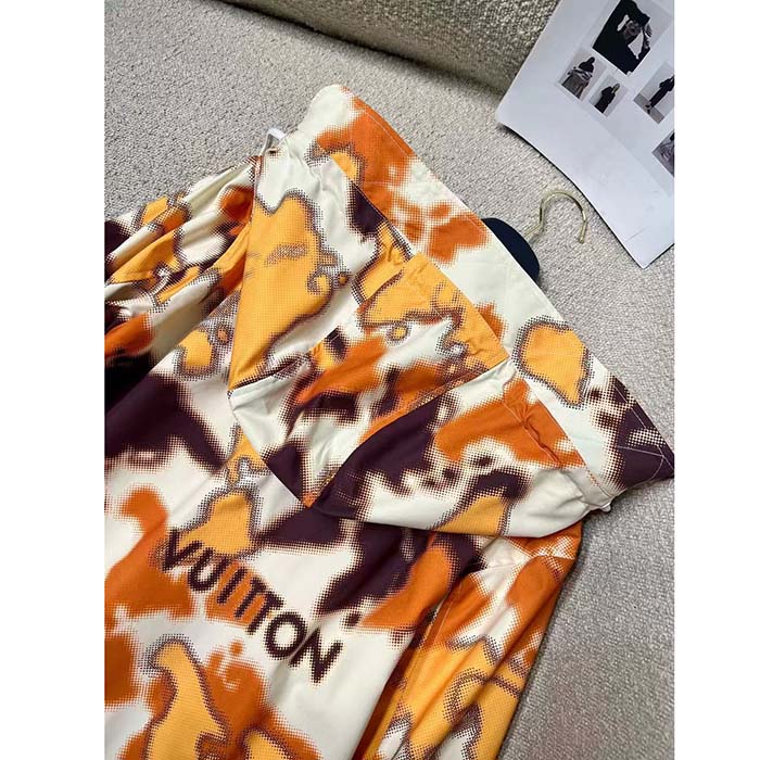 Louis Vuitton Men Cotton Hooded Blouson Regular Fit LV Mappamundi Signature Printed All Over