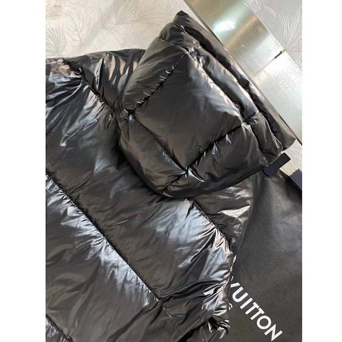 Louis Vuitton Men LV SKI Glossy Nylon Puffer Jacket Polyamide Black