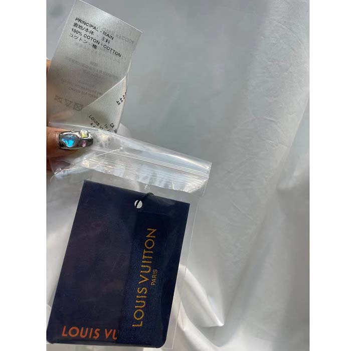 Louis Vuitton Women LV Fin Collar Shirt Cotton Optical White Regular Fit