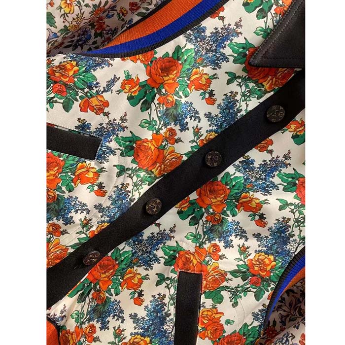 Louis Vuitton Women LV Reversible Mixed Floral Bomber Jacket Silk Multicolor Regular Fit