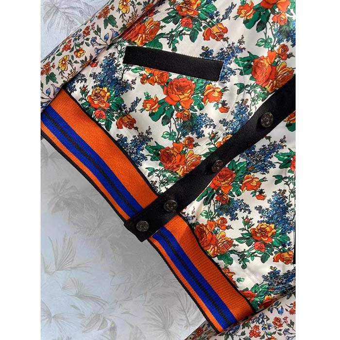 Louis Vuitton Women LV Reversible Mixed Floral Bomber Jacket Silk Multicolor Regular Fit