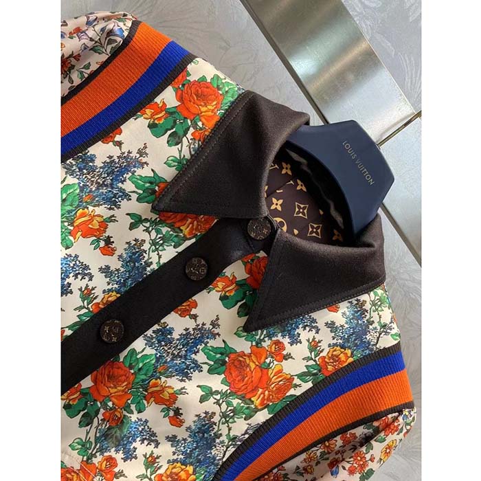 Louis Vuitton Women LV Reversible Mixed Floral Bomber Jacket Silk Multicolor Regular Fit