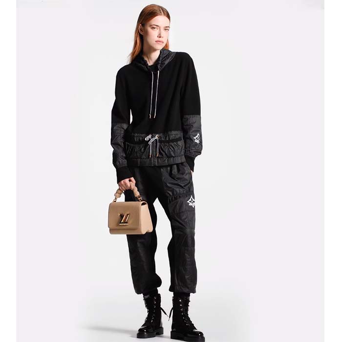 Louis Vuitton Women Territory Flat Ranger Black Monogram-Debossed Suede Calf Leather Side Zip