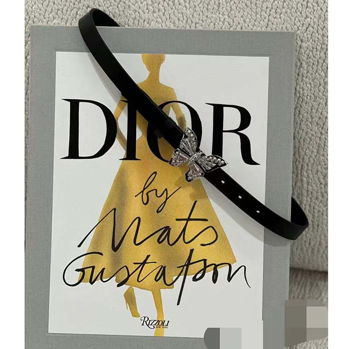 Dior Unisex CD Dior Métamorphose Belt Black Ultrasmooth Calfskin 20 MM Width