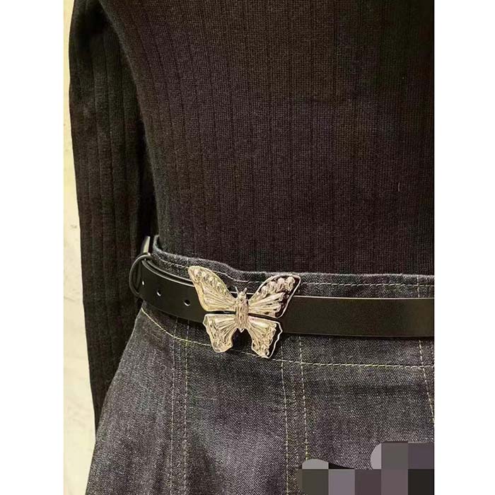 Dior Unisex CD Dior Métamorphose Belt Black Ultrasmooth Calfskin 20 MM Width