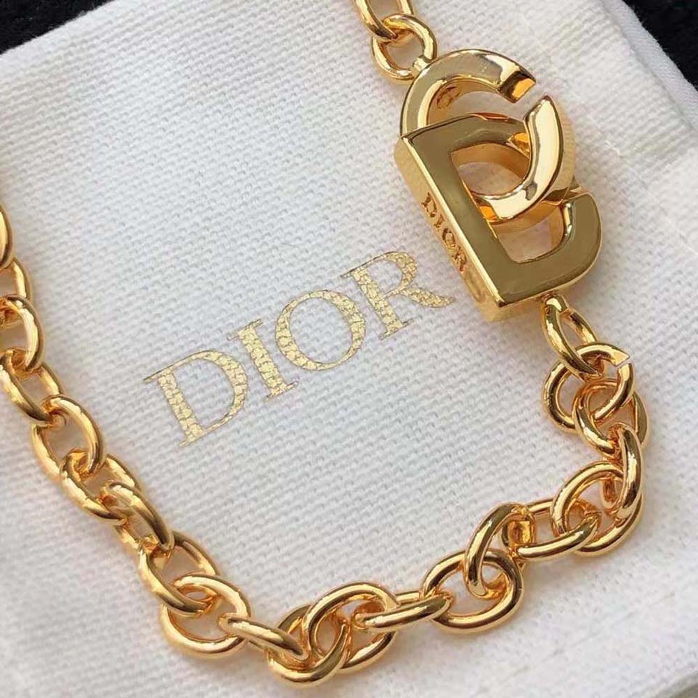Dior Women CD Lock Necklace Gold-Finish Metal
