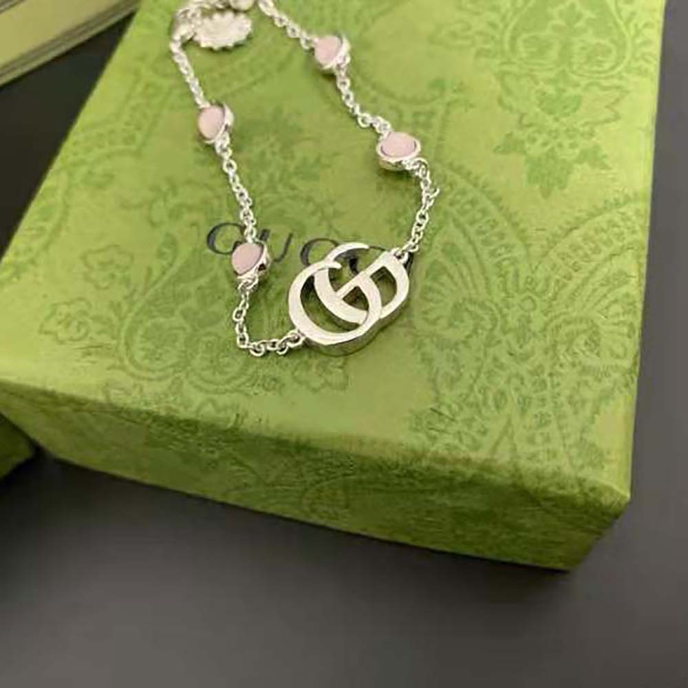 Gucci Women Double G Mother of Pearl Bracelet