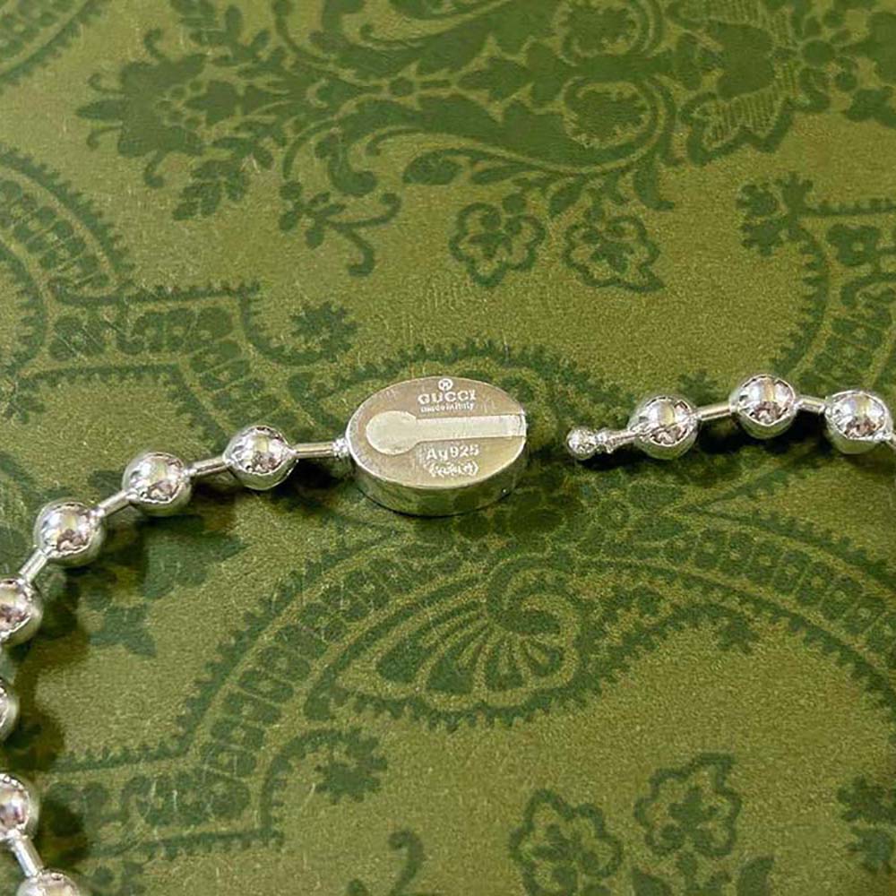 Gucci Women Interlocking G Boule Chain Necklace