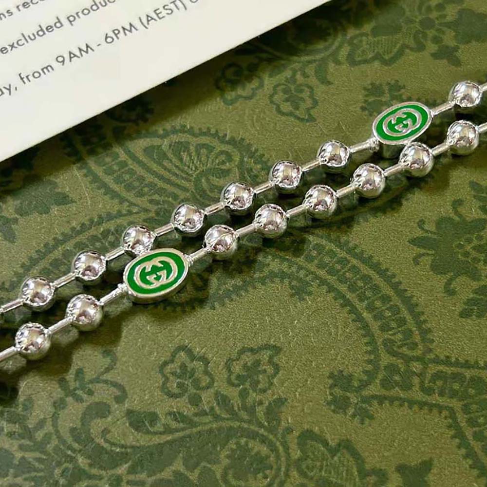 Gucci Women Interlocking G Boule Chain Necklace