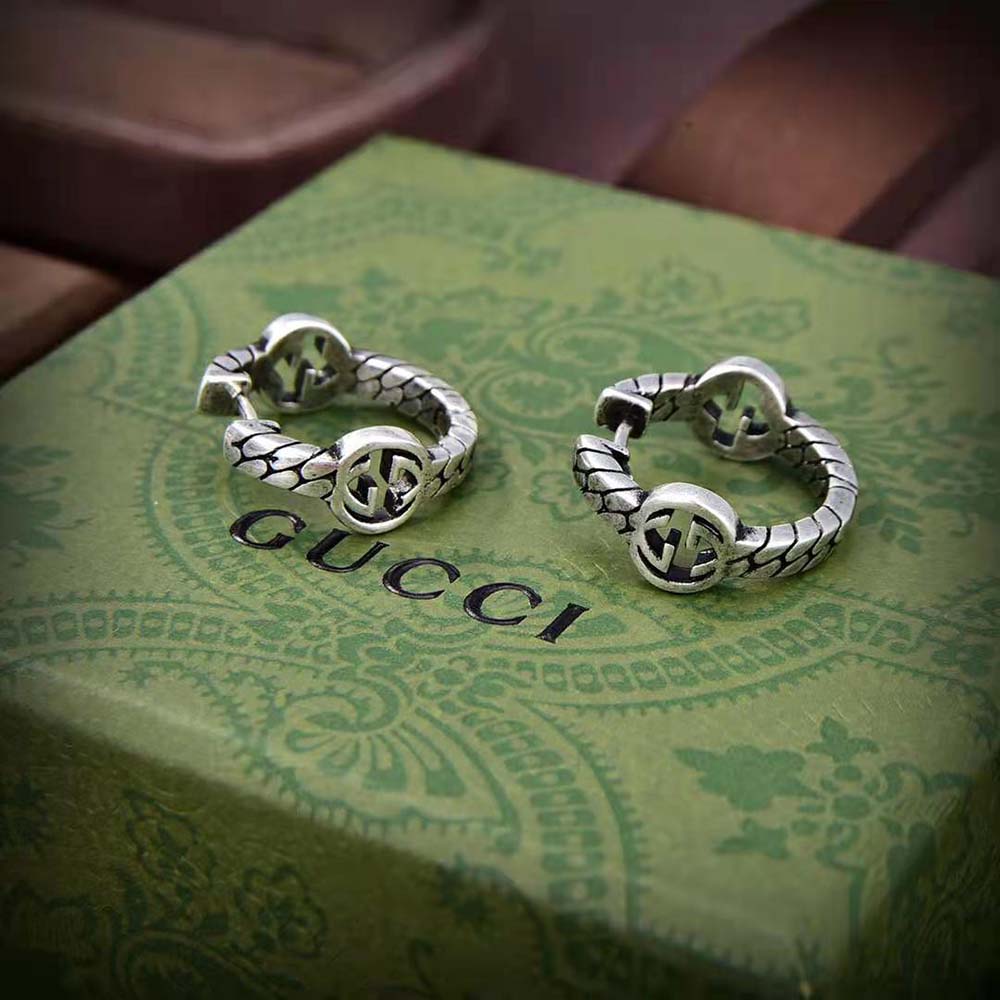 Gucci Women Interlocking G Hoop Earrings
