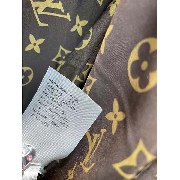Louis Vuitton LV Women Monogram Accent Pillow Puffer Cape Khaki Regular Fit