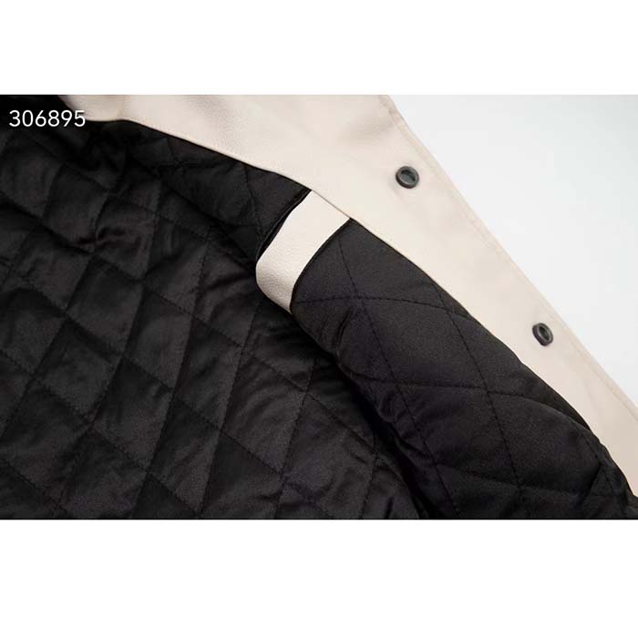 Louis Vuitton Men LV Leather And Nylon Blouson Regular Fit Embossed Vuitton Signature Calf