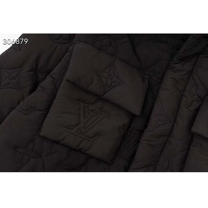 Louis Vuitton Men LV Monogram Padded Light Blouson Polyamide Black Loose Fit